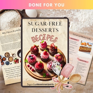 Sugar-Free Dessert Recipes eBook | Healthy Sweet Treats for Diabetics | Easy Low Sugar Dessert Ideas | Wellness & Fitness Cookbook PDF