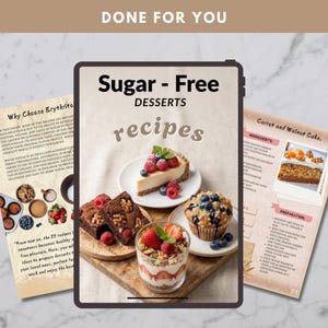 Sockerfria dessertrecept e-bok | 25 sockerfria sötsaker (PDF-nedladdning)