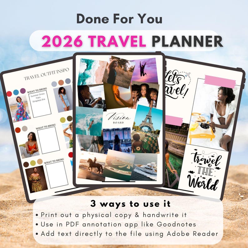 2026 Travel Planner PLR MRR Resell Digital Journal For Travel Il A396 