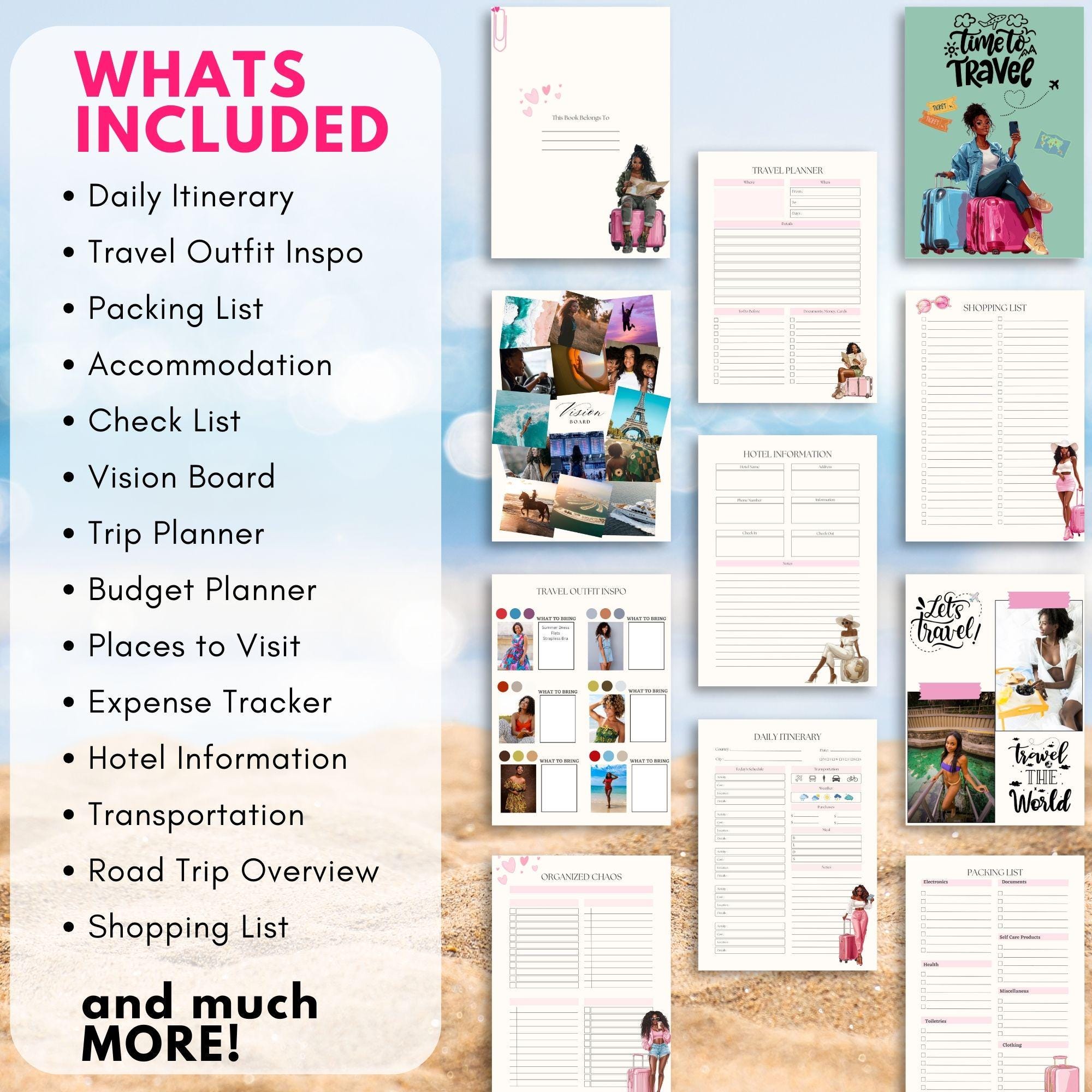 2026 Travel Planner PLR MRR Resell Digital Journal For Travel Il Iawb 