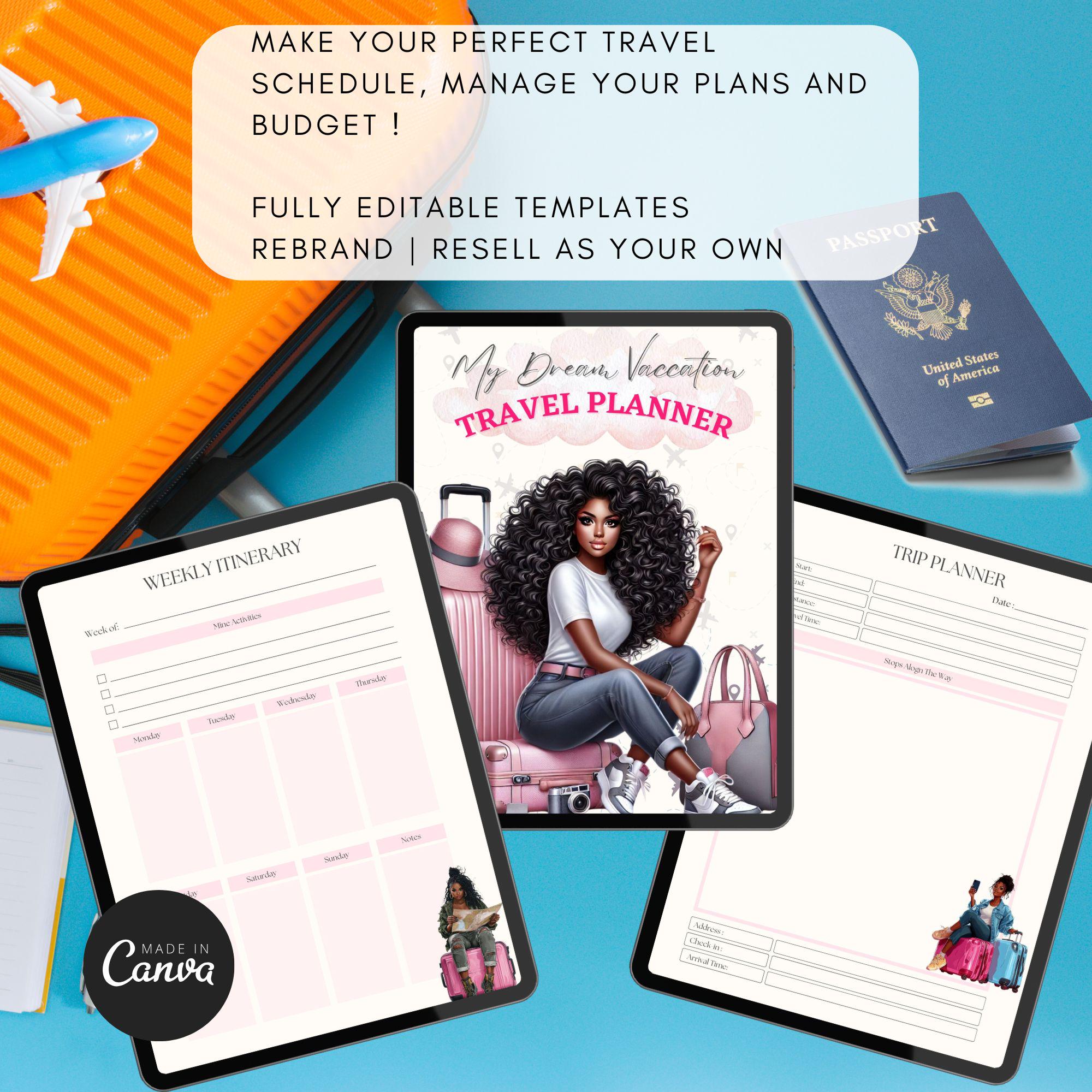 2026 Travel Planner PLR MRR Resell Digital Journal For Travel Il 2ukx 