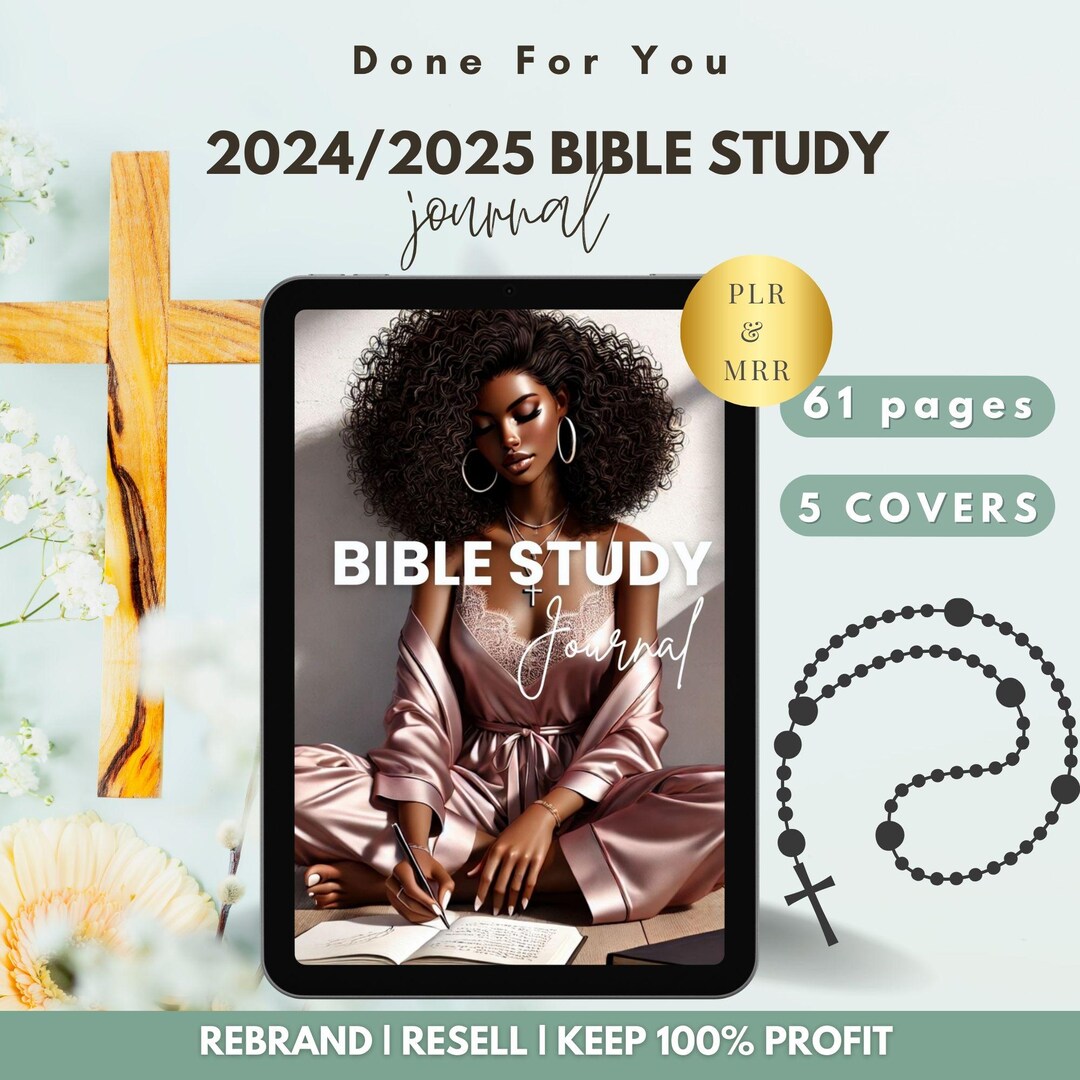 PLR 2026 Digital Bible Study Journal Dfy Canva Resell Template ...