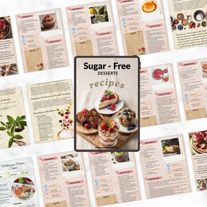 Sugar Free Dessert Recipes eBook | 25 No Sugar Sweets (PDF Download) image 3