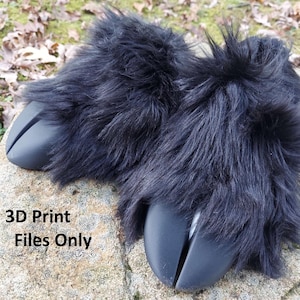 3D-geprint cosplaypatroon met veters: flexibele hoeven (alleen digitale bestanden)