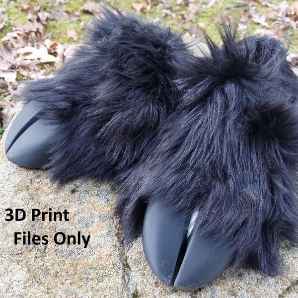 3D Printed Lace-On Hoof Cosplay Pattern: Flexible Hooves (Digital Files Only)