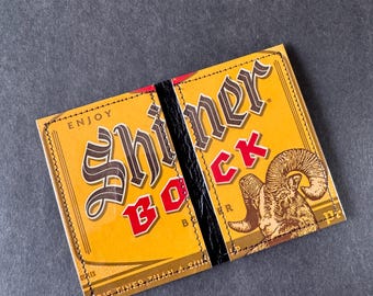 Shiner Bock Minimalist Beer Wallet
