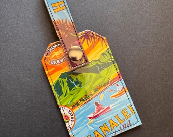 Kona Hanalei Beer Luggage Tag