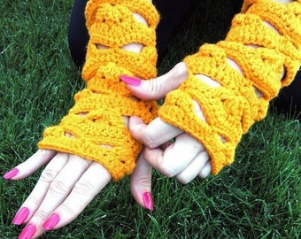 Fingerless Gloves Crochet Pattern