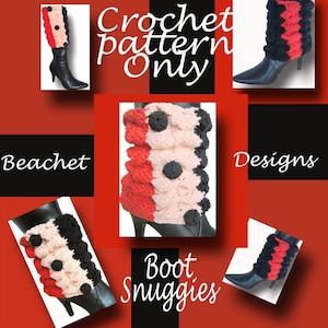 Crochet Boot Covers Pattern PDF