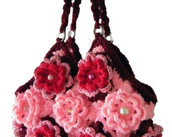 Bohemian Crochet Handbag Pattern PDF