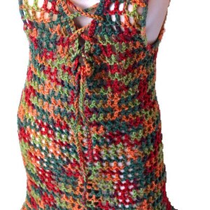 Crochet Dress Lace Up Front Crochet Pattern PDF image 4