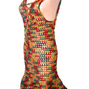 Crochet Dress Lace Up Front Crochet Pattern PDF image 2