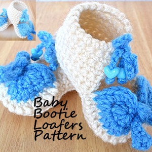 Baby Bootie High Top Loafers Crochet Pattern PDF
