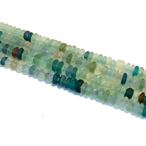 TEENY Tiny Ancient roman glass beads petite rondelles saucers