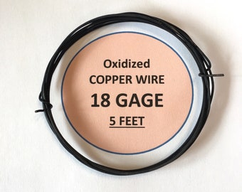 Oxidized copper wire 18 gage 5 feet best deal