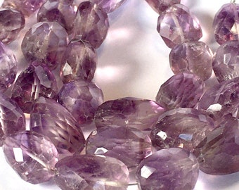 Amethyst Large faceted ovals nuggets PLEASE read description before ordering