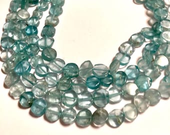 Apatite rustic little coins whole strand nice light color