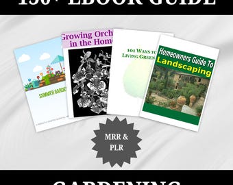 150+ Gardening Ultimate Ebook Bundle, Digital Course, MRR, PLR, Tips for Gardener, Skill & Technique, DIY Plant Care for Beginners, Cleaning