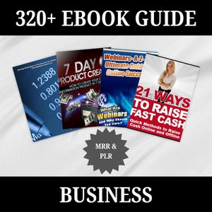 320+ Business Ultimate Ebook Bundle, Coaching, Digital Course, MRR, PLR, Startup Growth, Entrepreneur Gift, Online Business, Passive Income