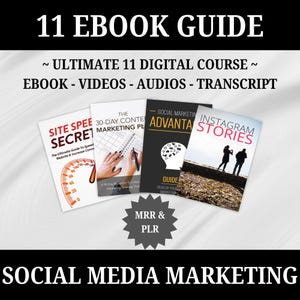 11 Ultieme e-boekenbundel digitale en sociale mediamarketing, coaching, digitale videocursus, MRR, PLR, ondernemers, online bedrijfsgroei
