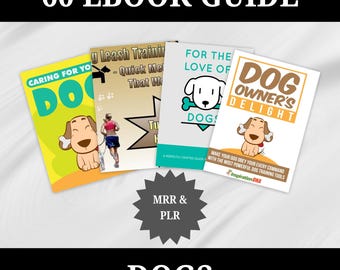 60 Ultimate Dog Ebook Bundle, Coaching, Digital Course, MRR, PLR, Potty Training, Pet Lover’s, Behavior Tips, Health, Homemade Food Recipe