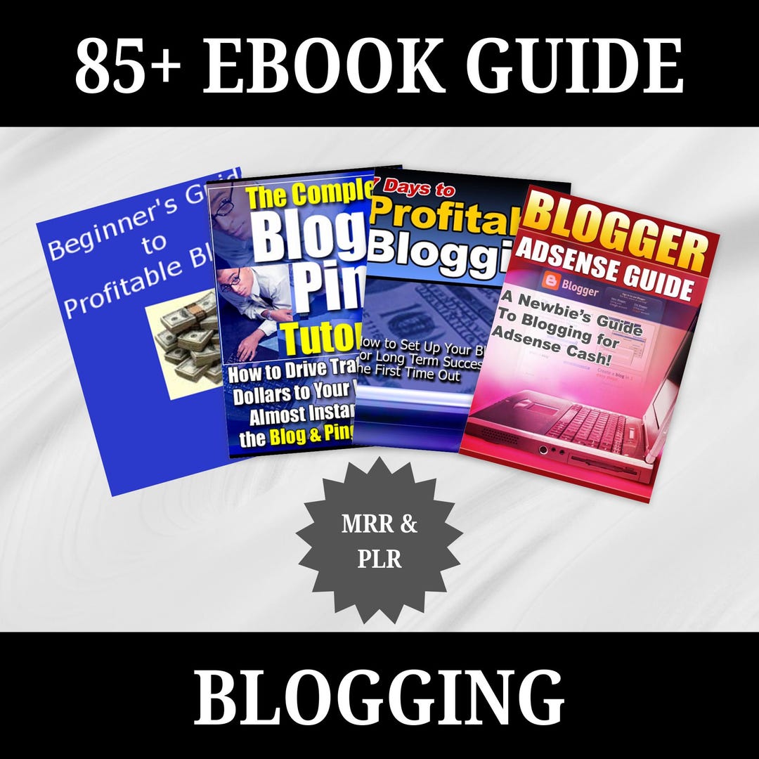 85+ Blogging Ultimate Ebook Bundle, Coaching, Digital Course, MRR, PLR ...