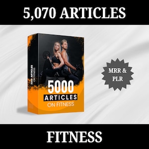 Pakiet ponad 5000 artykułów Fitness Ultimate, Coaching, Kurs cyfrowy, MRR, PLR, Wskazówki dotyczące zdrowia i sukcesu w treningu, Poradnik żywieniowy dla trenerów