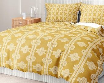 Duvet Cover Vertical Dijon Bedding Home Duvet Pillow Sham Set Bedroom Decor Duvet Bedding Pillow Shams Cotton Duvet Cover Pillow Shams
