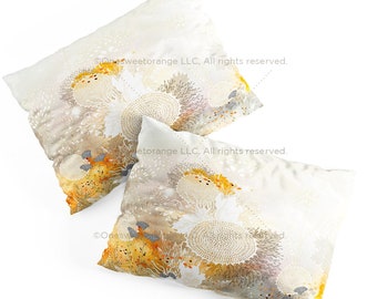 Pillow Shams White Velvet Pillow Covers Cotton Pillow Cover Polyester Pillow Sham Set Geese Palm Pillow Shams