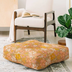 Floor Pillow Home Decor Seating Rectangular Accent Pillow Floor Cushion Decorative Pillow Sunny Days Ahead Floor Pillow Round Pillow