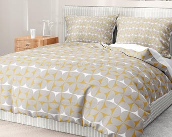 Duvet Cover Mid Century Dove Bedding Home Duvet Pillow Sham Set Bedroom Decor Duvet Bedding Pillow Shams Cotton Duvet Cover Pillow Shams