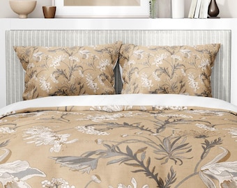 Duvet Cover Poesie French Garden Clay Bedding Home Decor Duvet Pillow Sham Set Bedroom Design Duvet Bedding Pillow Shams Cotton Duvet Cover