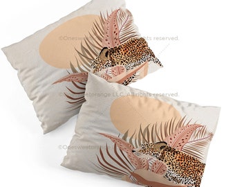 Pillow Shams Raffi Sun Pillow Covers Cotton Pillow Cover Polyester Pillow Sham Set Geese Palm Pillow Shams