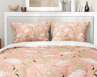 Duvet Cover Pink Flamingos Camel Bedding Home Duvet Pillow Sham Set Bedroom Duvet Bedding Pillow Shams Cotton Duvet Cover Flamingo Pillows