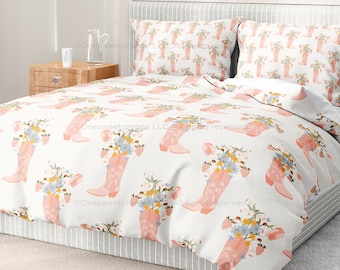Duvet Cover Strawberries in my Pink Boots Bedding Home Decor Duvet Pillow Sham Set Bedroom Design Duvet Bedding Pillow Shams Cotton Duvet