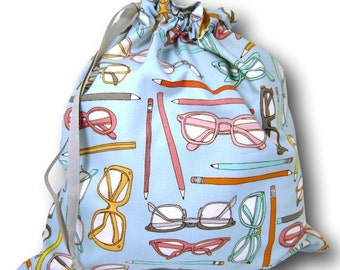 Spectacles - Solo Sheepie, a Project Bag for Knitting, Crochet, or Needlework