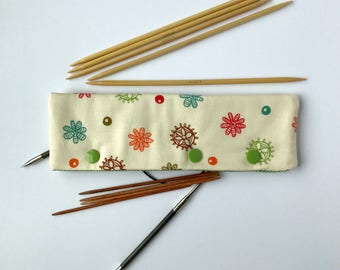 Modern Blossoms - Double Pointed Needle & Circular Needle Holder