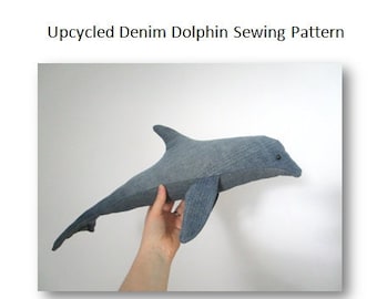 Pattern: Upcycled Denim Dolphin PDF