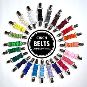 Cinch Belts READY TO SHIP: Cinch Belt - Ladies Dress Clip - Toddler Belt - One Size Fits All