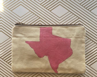 Handpainted Texas Pouch