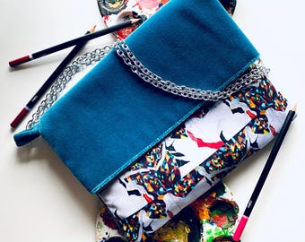 Wearable Art One of A Kind 3 in 1 Convertible Shoulder Bag Crossbody