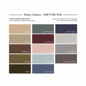 Nuancier d&#39;analyse de couleur - Palette douce/estompée