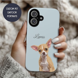 Custom Pet Phone Case with Pet Photo and Name Custom Dog Phone Case Custom Cat Phone Case Personalized Phone Case iPhone Samsung Snap Cases