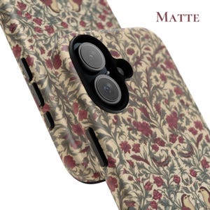 William Morris Phone Case Samsung S24 S23 Cover Art Print iPhone 16 Pro Max, 15 Plus, 14, 13, 12, XS & Samsung S24, S23, A55, Pixel 9 Pro, 8