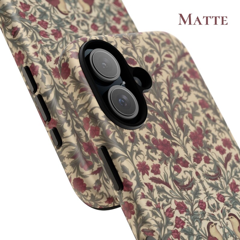 William Morris Phone Case Samsung S24 S23 Cover Art Print iPhone 16 Pro Max, 15 Plus, 14, 13, 12, XS & Samsung S24, S23, A55, Pixel 9 Pro, 8