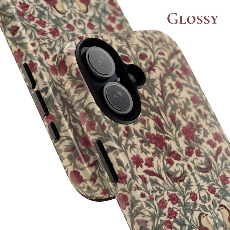 William Morris Phone Case Samsung S24 S23 Cover Art Print iPhone 16 Pro Max, 15 Plus, 14, 13, 12, XS & Samsung S24, S23, A55, Pixel 9 Pro, 8