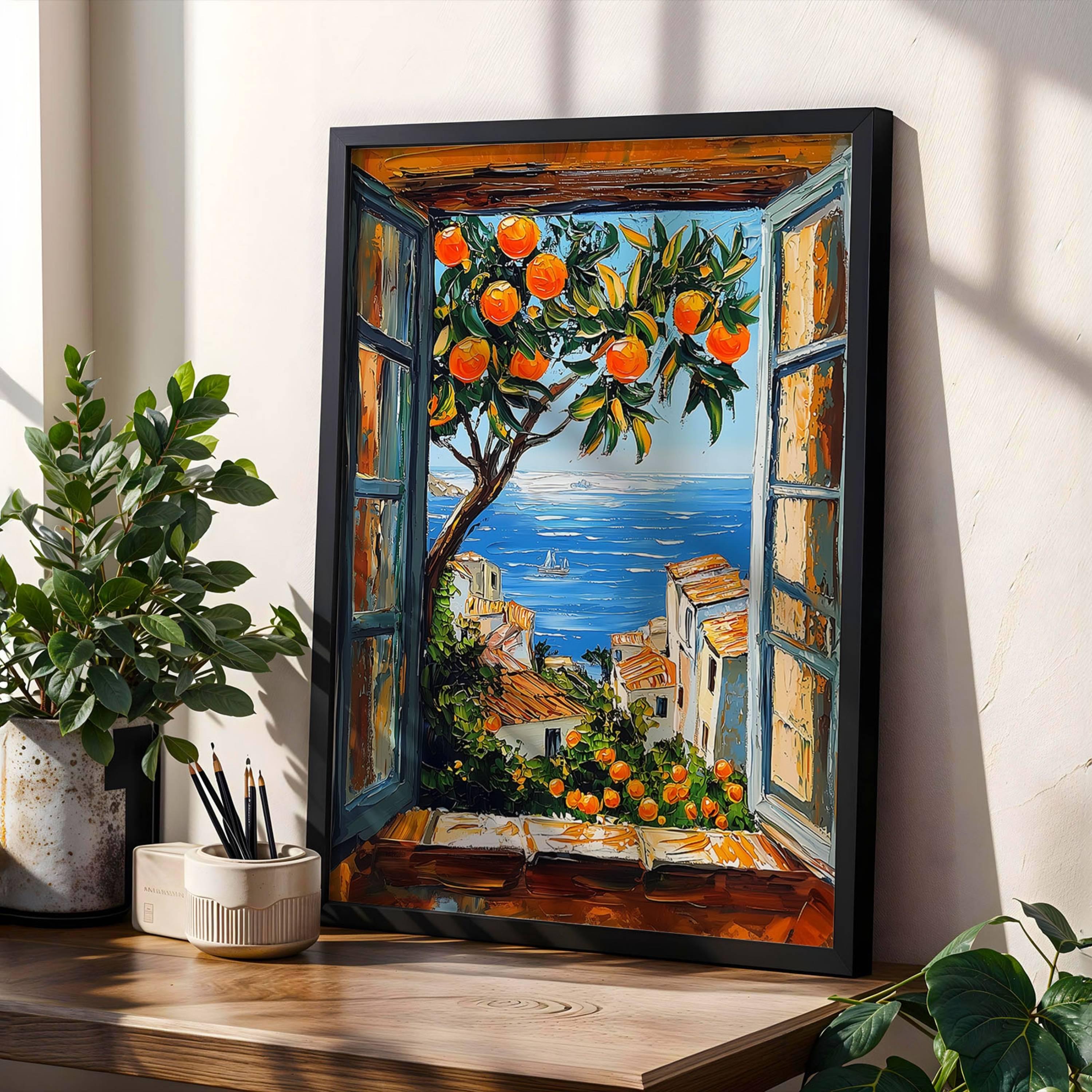 Henri Matisse Open Window Poster Orange Tree Wall Art