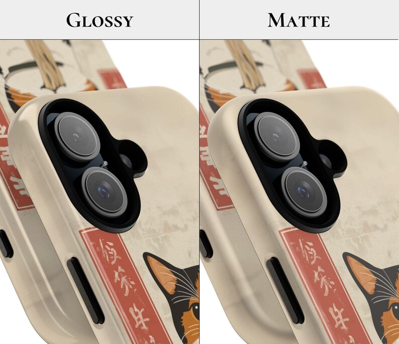 Vintage Ramen Cat Phone Case Japanese Food Art Retro Aesthetic iPhone 16 15 14 Pro Max Samsung S24 Pixel 9 MagSafe Tough Phone Cover