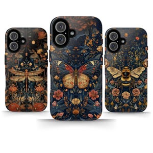 William Morris Phone Case Vintage Art Print iPhone 16 15 14 13 12 Pro Max Samsung S24 S23 A55 Google Pixel 9 8 MagSafe Floral Aesthetic Case