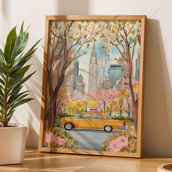 Lindo ニューヨークタクシー壁掛けアート New York Taxi Wall Art